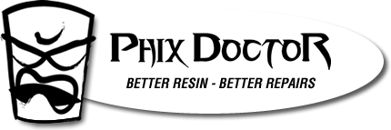 Ding Repair Kits and Ding Repair Resins by Phix Doctor Logo