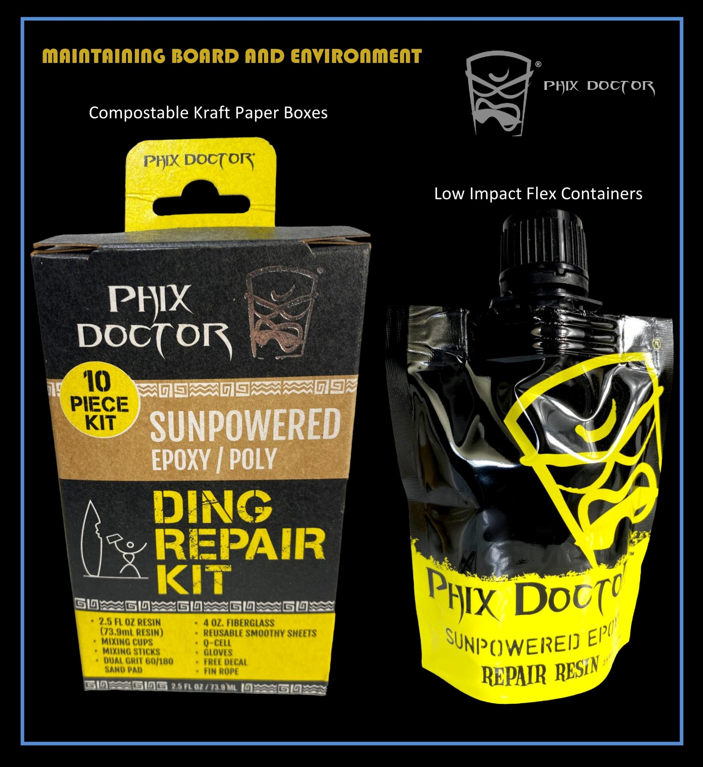 2:1 Epoxy Repair Kit - Ding Repair Kits and Ding Repair Resins by Phix  Doctor